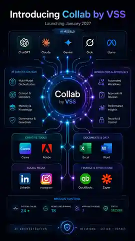 Collab by VSS connecting AI models, business tools, workflows and approvals through one mission-control system